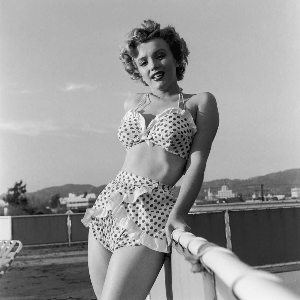 Marilyn Monroe im Polka Dot Bikini, 1951.